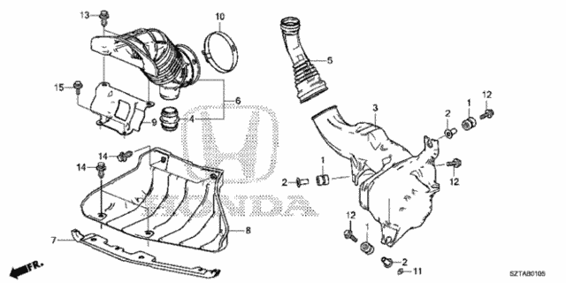 Resonator Chamber for 2016 Honda CR-Z #0