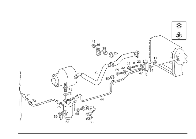 1239970440 - Heating and Ventilation: Seal Ring for Mercedes-Benz: 190, 190D, 190E, 200, 200D, 220D, 230, 240D, 280, 280C, 280CE, 300CE, 300D, 300E, 300SE, 300SEL, 300TD, 300TE, 380SE, 380SEC, 380SEL, 560SEC, 560SEL, 560SL Image image