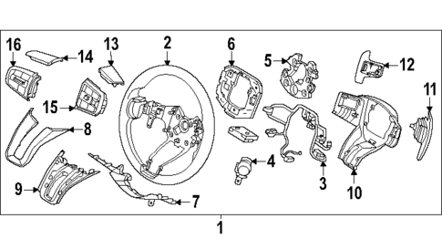Steering Wheel & Trim for 2025 Genesis GV80 Coupe #0