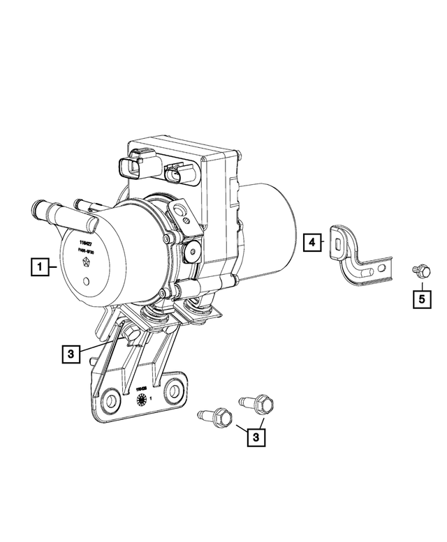52124998AJ - Steering: Power Steering Pump for Mopar Image