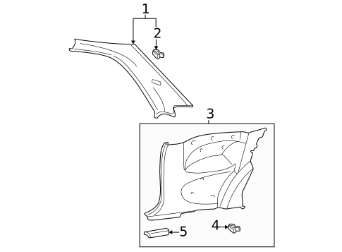 Interior Trim - Quarter Panels for 2003 Hyundai Accent #0