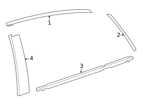 Exterior Trim - Rear Door for 2025 Toyota Mirai #0