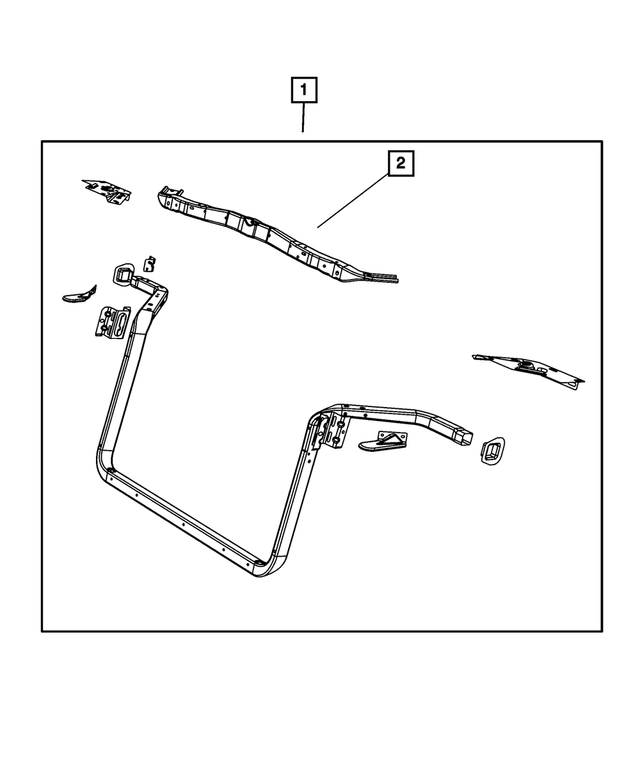 5103397AG - : Radiator Crossmember for Mopar Image