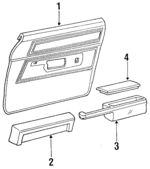 E6MY5423942AGG - Body: Door Trim Panel for Mercury: Colony Park, Grand Marquis, Marquis Image