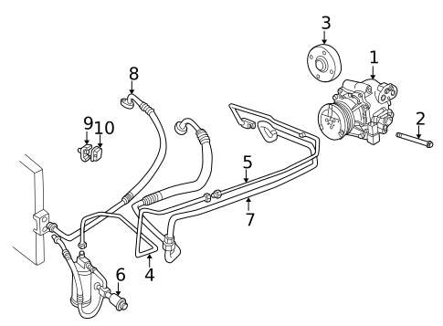 Accessory Drive Belt System Components for 2002 Land Rover Range Rover #0