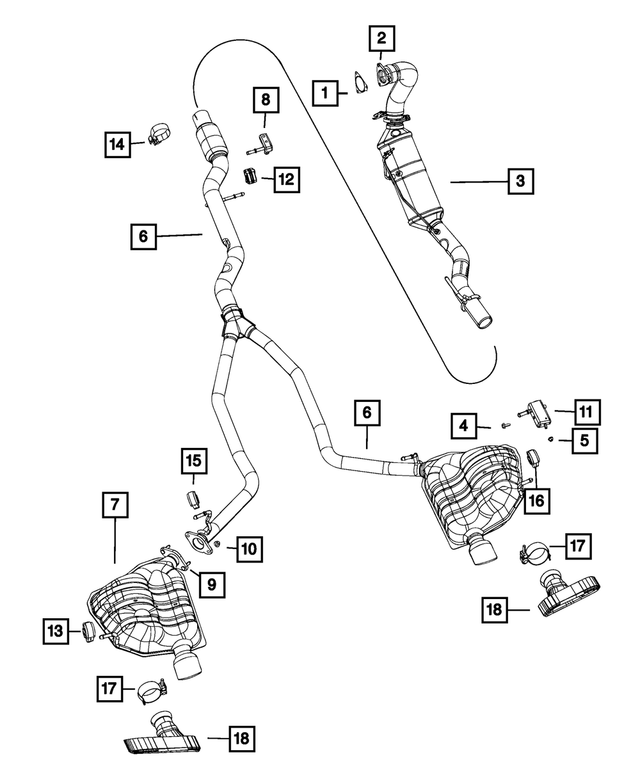 « 68197522AA – Exhaust : Particules Diesel Ens Filtre pour Mopar Image »