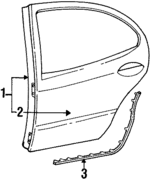 4888593AE - Body: Door Shell for Dodge: Neon Image