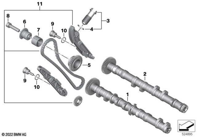 11318404109 - : Camshaft Exhaust for BMW-Motorrad Image