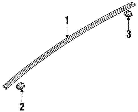 Exterior Trim - Roof for 2004 Isuzu Axiom #0