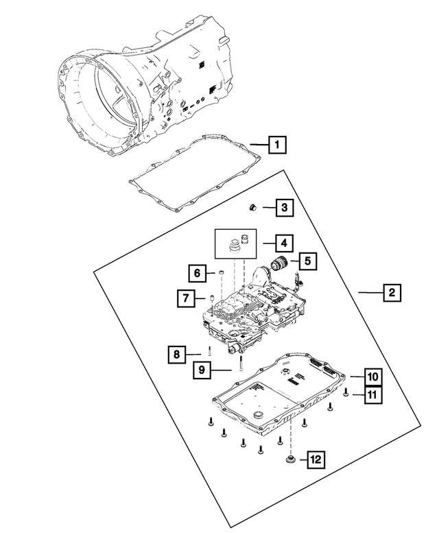 « R8227332AB – 8HP70; 8-Speed; Automatic Transmission : Transmission Bloc Hydraulique Et UnitÉ De Commande, Refabriqué pour Mopar Image »