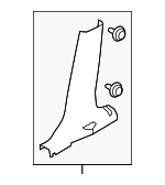 769165HA0B - : 2015-2020 Nissan Rogue - Lower Center Pillar Trim for Nissan: Rogue Image