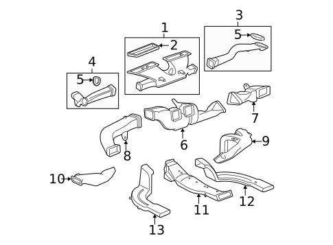 Ducts for 2011 Buick Lucerne #0