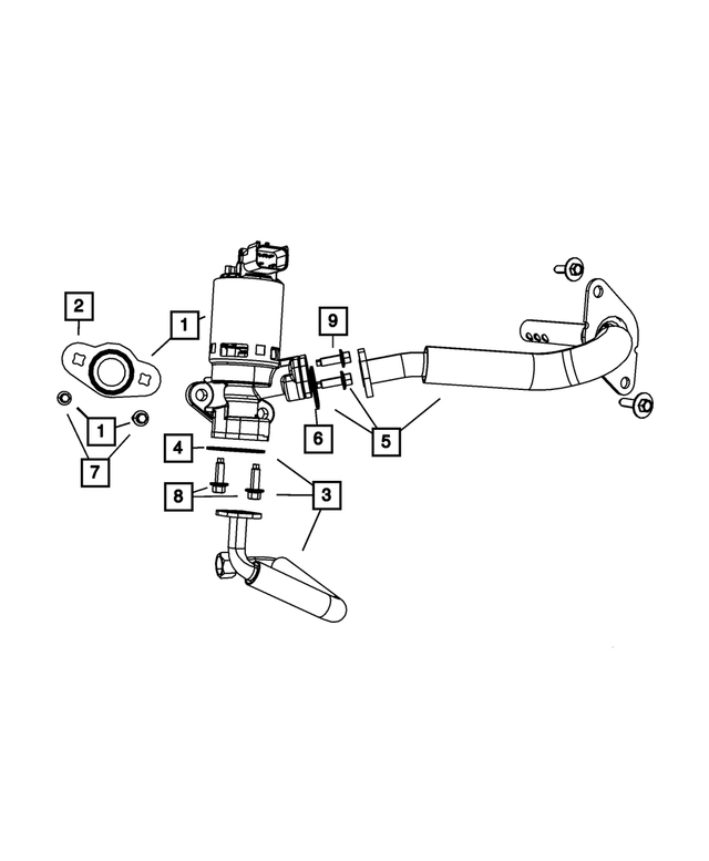4891606AD - Emission Controls: Egr Valve Tube for Mopar Image