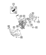 6106054AA - 1.4LTurbo; Engine: Hex Flange Head Bolt, Mounting for Mopar Image