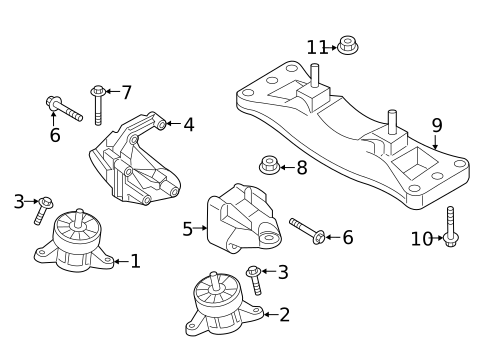 Engine & Trans Mounting for 2015 Hyundai Genesis #1