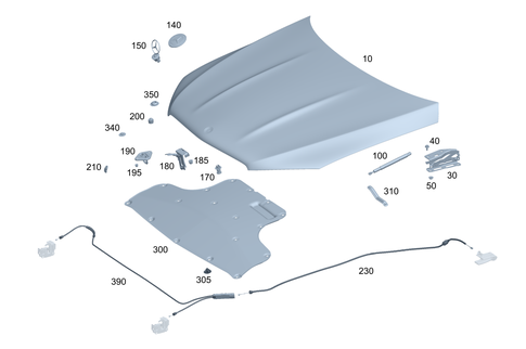 Engine Hood for 2020 Mercedes-Benz GLS450 #0