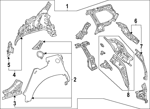 Inner Structure for 2025 Toyota Grand Highlander #0