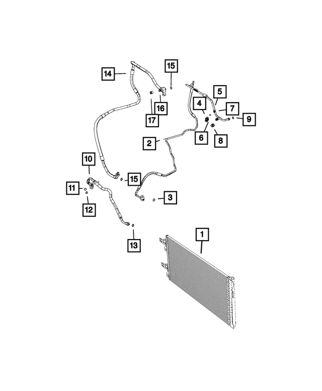 68226766AA - : A/c Suction Line for Mopar Image