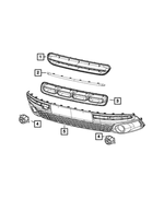 6QD72SZ0AA - Exterior Ornamentation: Grille Applique for Mopar Image