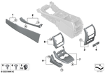 51169399875 - Vehicle Trim: Cover Center Console, Rear for BMW Image