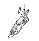 BB5Z78278D73A - Body: Filler Panel for Ford: Explorer, Police Interceptor Utility Image