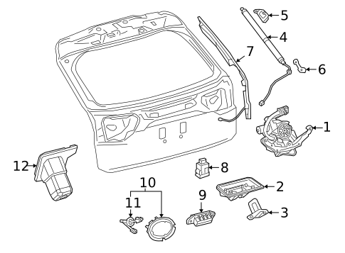Liftgate for 2016 Lexus RX450h #0