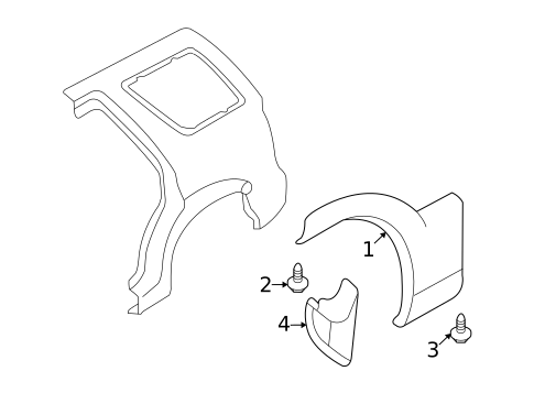 Exterior Trim - Quarter Panel for 2005 Lincoln Aviator #0