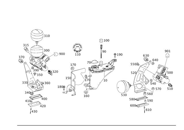 2313270025 - Springs, Suspension and Hydraulics: Valve Element for Mercedes-Benz: SL400, SL450, SL550, SL63 AMG, SL65 AMG Image image