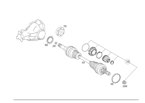 Axle Shaft for 2006 Mercedes-Benz E320 #0