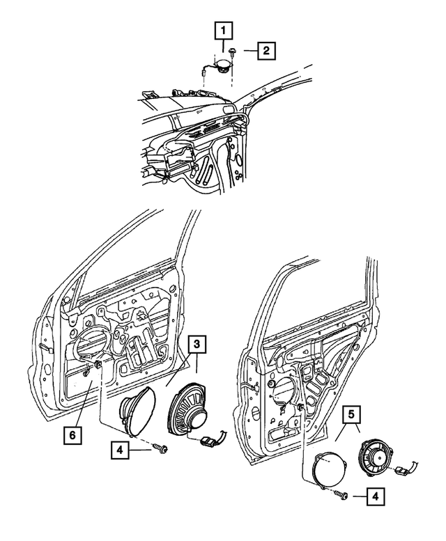 5082017AA - Instrument Panel and Radios and Consoles: Speaker for Mopar Image