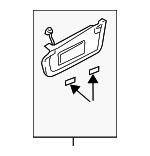 GP9A69270B77 - : 2006-2007 Mazda 6 - Sun-Visor for Mazda: 6 Image