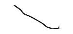 98650AR000 - Wiper &amp; Washer: Windshield Washer Hose for Hyundai Image
