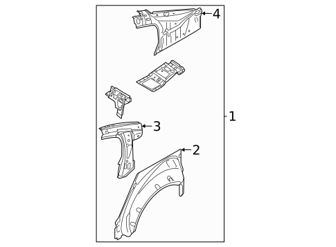 Inner Structure for 2023 Subaru Legacy #0
