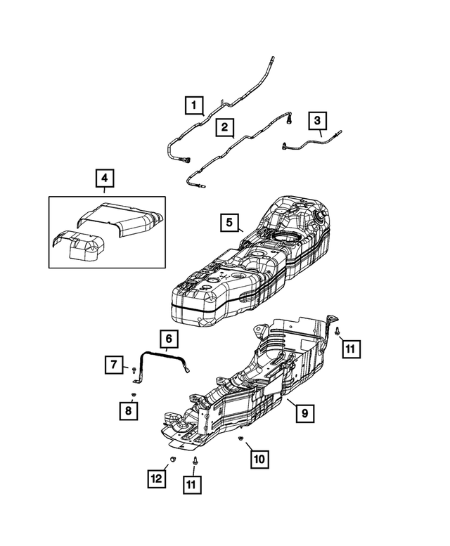 68539662AA - Fuel and Accelerator Pedal: Heat Shield for Mopar Image