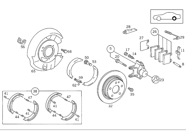129423031264 - : Brake Disk for Mercedes-Benz Image