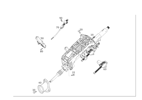 Steering Column Tube and Steering Shaft for 2018 Mercedes-Benz GLE43 AMG #0