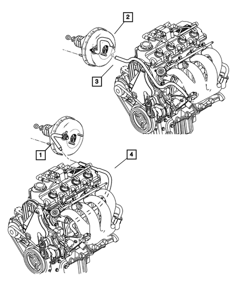 Power Brake Booster for 2001 Dodge Neon #1