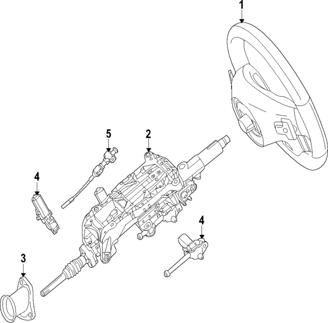 16646000189E38 - Steering: Steering Wheel for Mercedes-Benz Image
