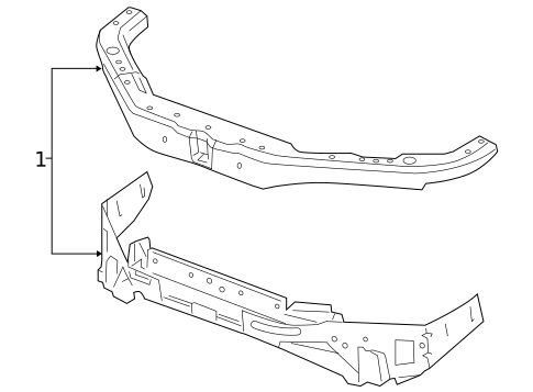 Radiator Support for 2008 Chevrolet Cobalt #0