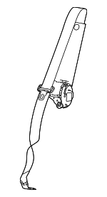 6TL39WT5AA - Electrical: Center Seat Belt for Jeep: Grand Wagoneer, Grand Wagoneer L, Wagoneer, Wagoneer L Image