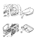 ZP91DX9AC - Interior Trim: Front Floor Covering, Left for Chrysler: 300 | Dodge: Charger, Magnum Image