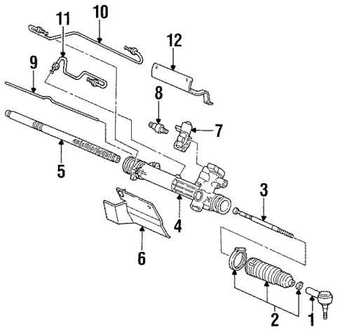 Steering Gear & Linkage for 1996 Mercury Sable #0