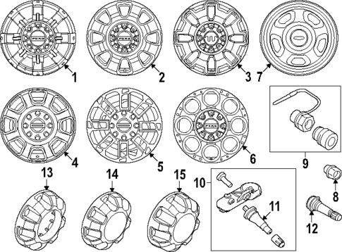 Wheels for 2025 Ford F-250 Super Duty #1
