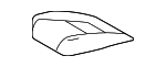 7107248D40A0 - Body: Cushion Cover for Lexus: RX350, RX350h, RX450h+ Image