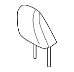 7191048F50A1 - Body: Headrest for Lexus: RX350, RX350h, RX450h+ Image