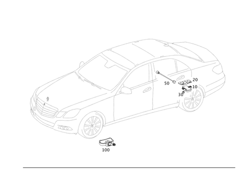 Tire Pressure Monitoring System for 2014 Mercedes-Benz E400 #0