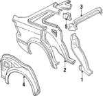 E8FZ5828160A - Body: Lock Pillar for Ford Image
