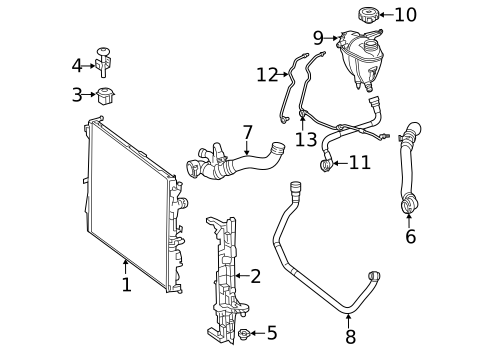 Radiator & Components for 2017 Mercedes-Benz Maybach S550 #0