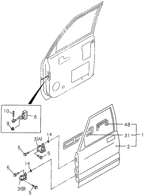 Front Door for 1996 Acura SLX #0
