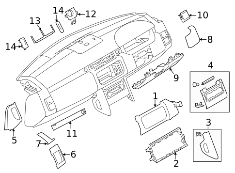 Instrument Panel Components for 2020 Land Rover Range Rover #0